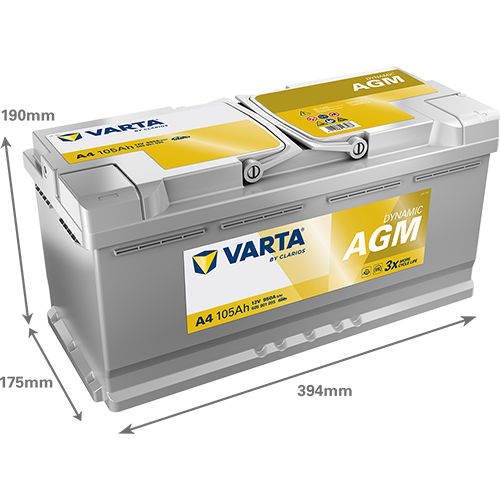 Varta Dynamic AGM 105Ah A4