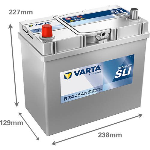 45Ah Varta Blue B34