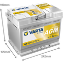 Varta Dynamic AGM 60Ah A8
