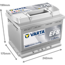 Varta Dynamic EFB 60Ah N60