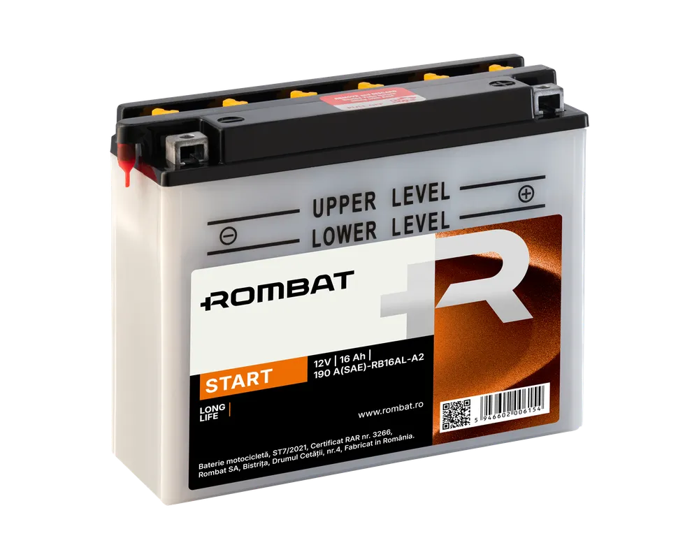 Bat moto 12Vx16Ah Start cu intretinere RB16AL-A2