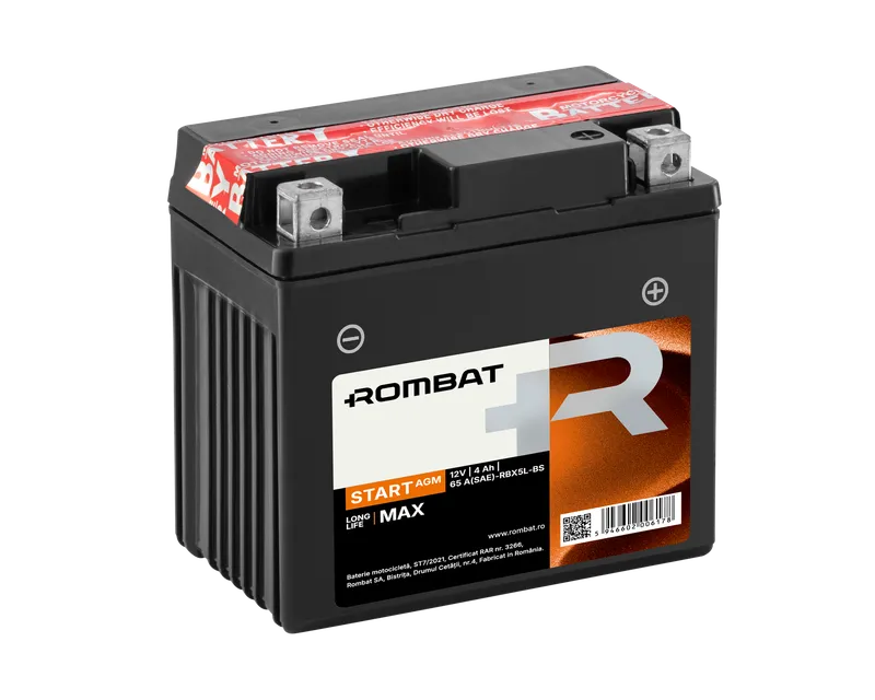 Rombat Start AGM 4Ah RBX5L-BS