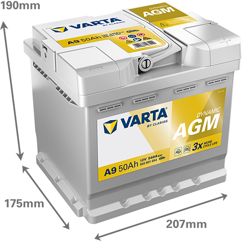 Varta Dynamic AGM 50Ah A9