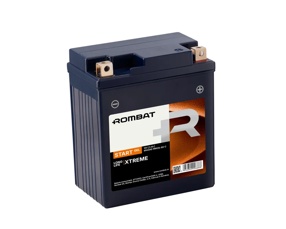 Bat moto 12Vx5Ah Start GEL RMG5L-BS
