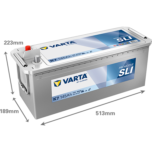 [645400080K182] Varta ProMotive SLI 145Ah K7