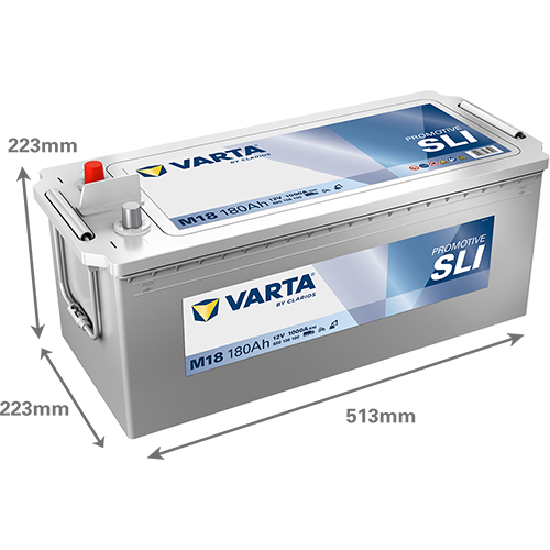 [680108100A722] 180Ah Varta Promotive Silver M18