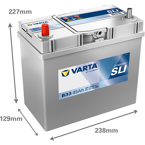 [5451570333132] 45Ah Varta Blue B33