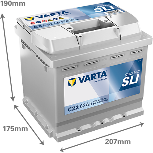 [5524000473132] 52Ah Varta Blue C22