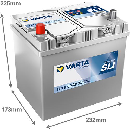 [5604110543132] 60Ah Varta Blue D48