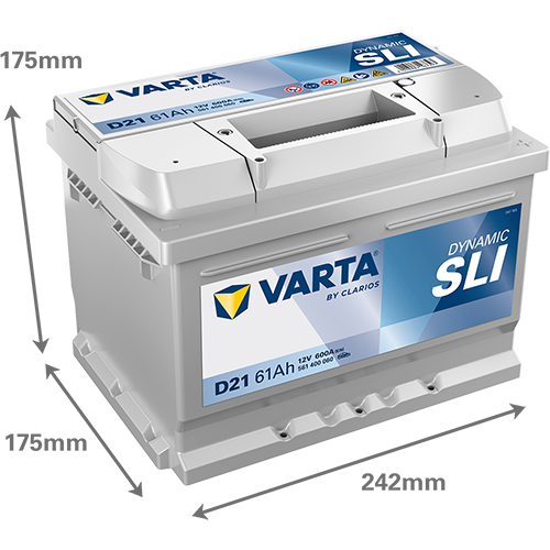 [561400060K262] Varta Dynamic SLI 61Ah D21