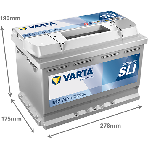[574013068K262] Varta Dynamic SLI 74Ah E12
