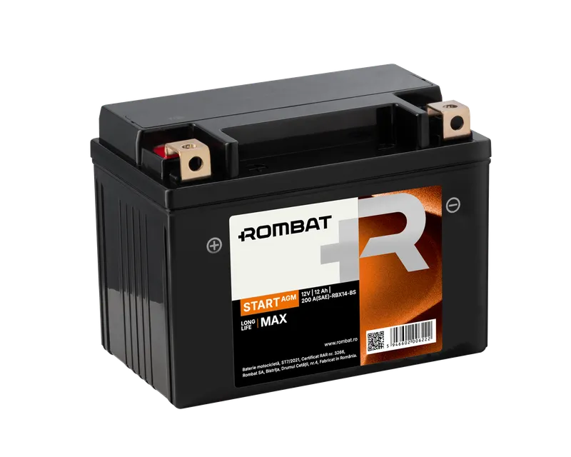 [RBX14-BS] Rombat Start AGM 12Ah RBX14-BS