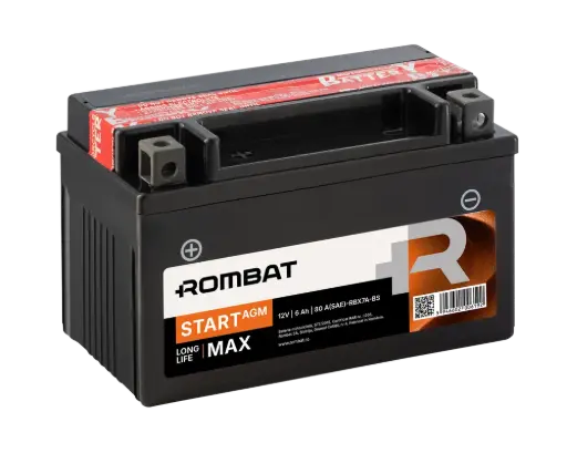 [RBX7A-BS] Bat moto 12Vx6Ah Start AGM RBX7A-BS