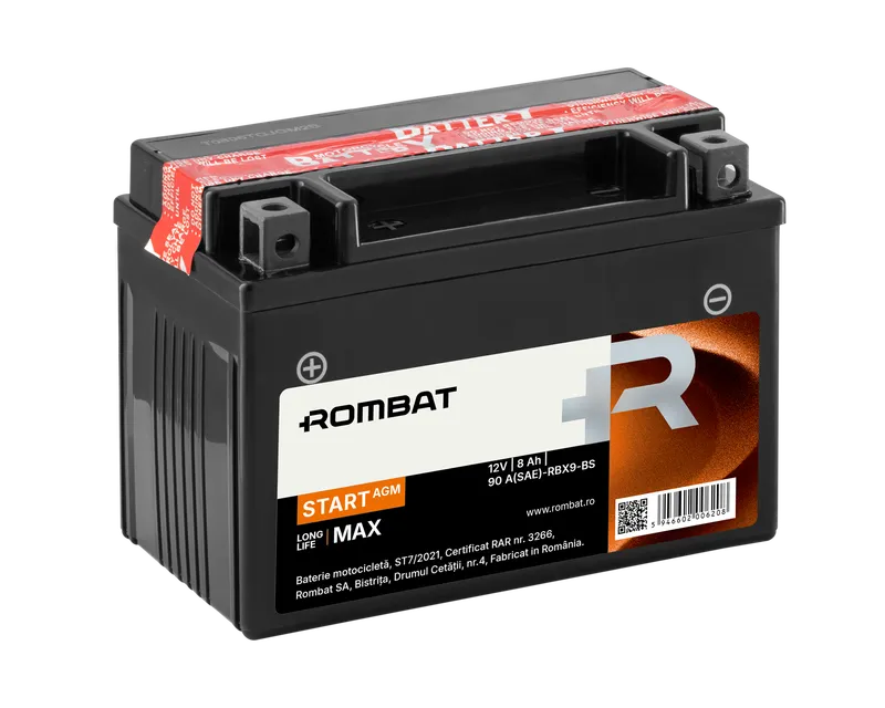 [RBX9-BS] Rombat Start AGM 8Ah RBX9-BS