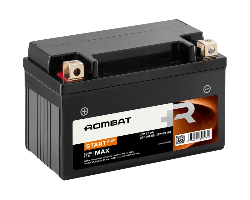 [RBZ10S-BS] Rombat Start AGM 9Ah RBZ10S-BS