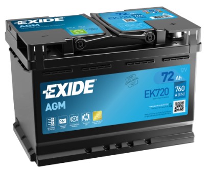 [EK720] Exide AGM 72Ah EK720