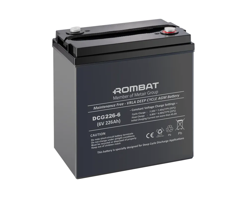 [DCG6V-226Ah] Rombat Gel 6V-226Ah baterie stationara DCG6V-226Ah