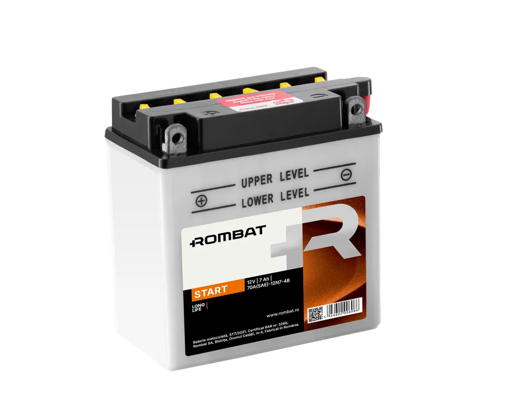 Bat moto 12Vx8Ah Start cu intretinere 12N7-4B