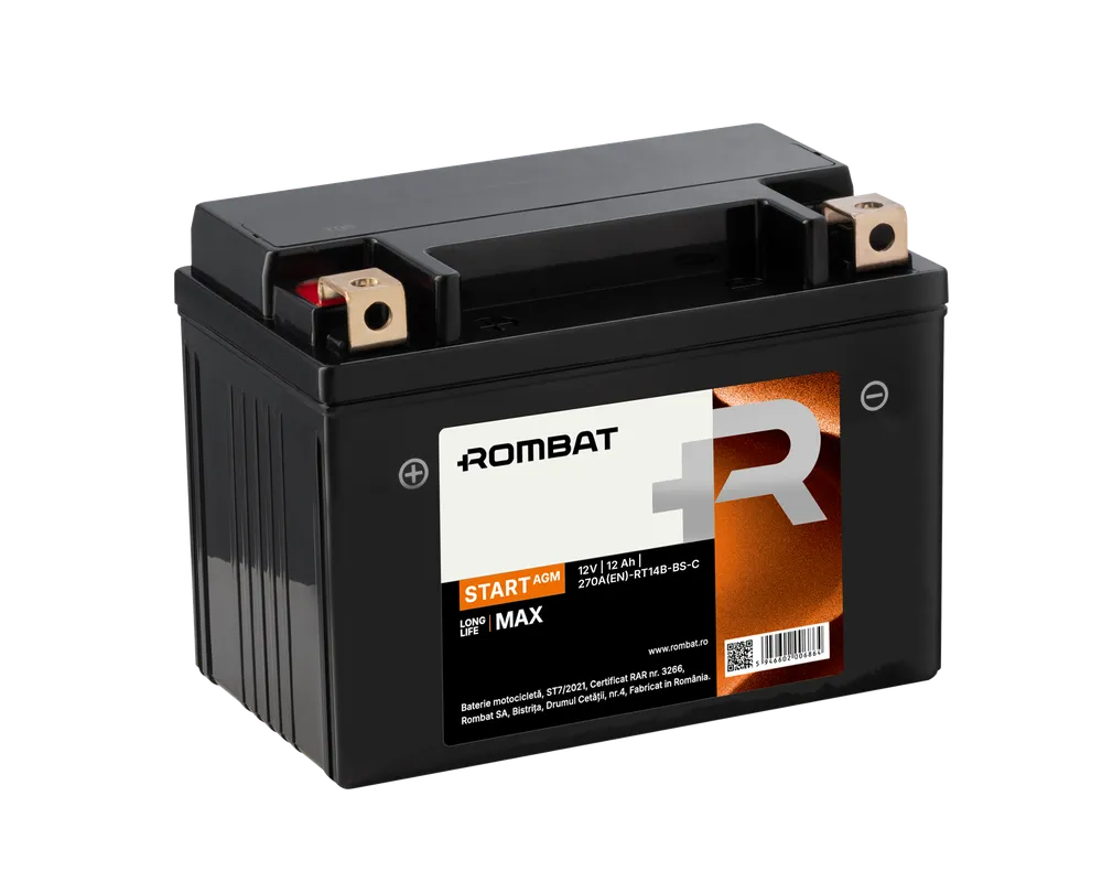 Bat moto 12Vx11Ah Start AGM  RT14B-BS-C