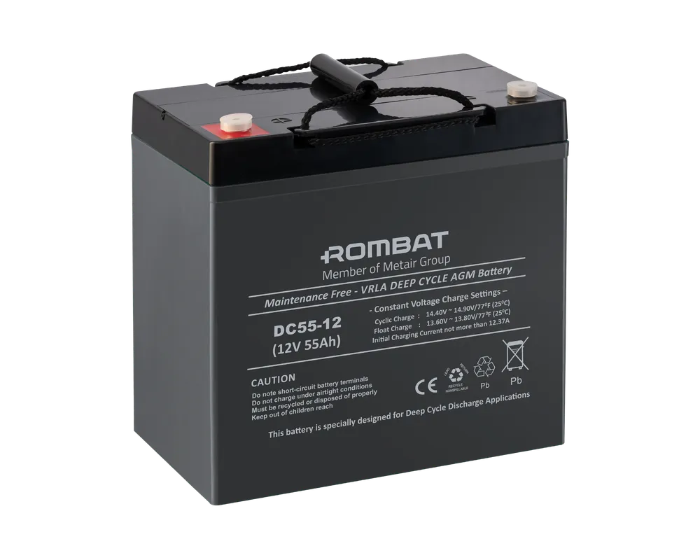 [DC12V-55Ah] Rombat AGM 12V-55Ah baterie stationara DC12V-55Ah
