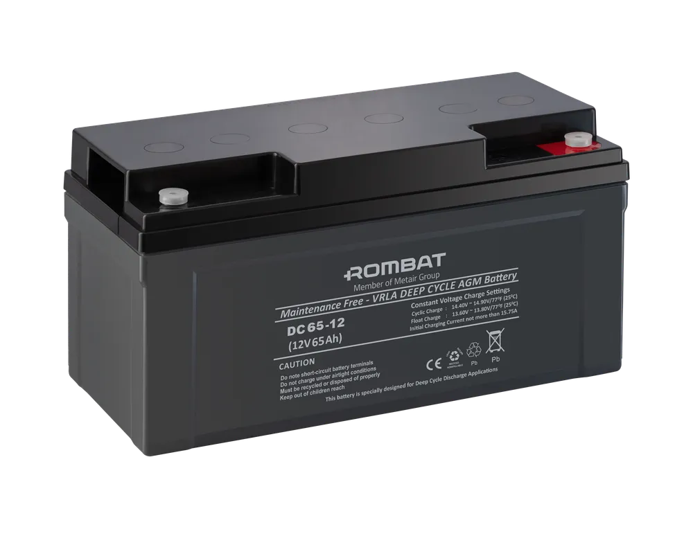 [DC12V-65Ah] Rombat AGM 12V-65Ah baterie stationara DC12V-65Ah