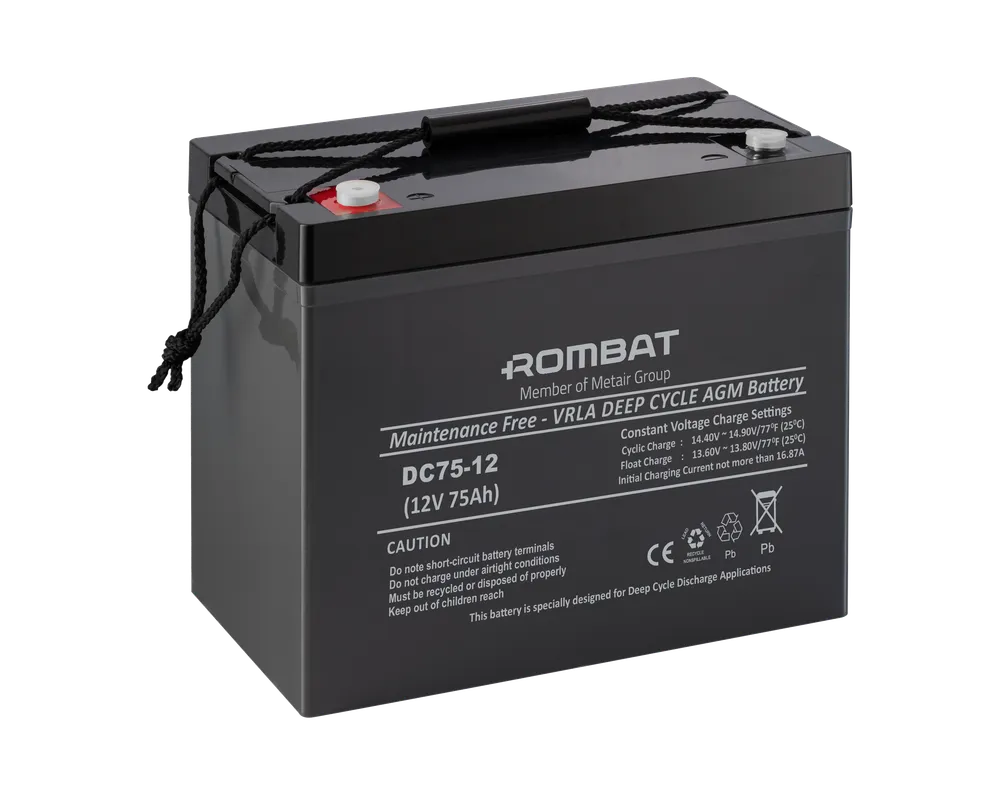 [DC12V-75Ah] Rombat AGM 12V-75Ah baterie stationara DC12V-75Ah