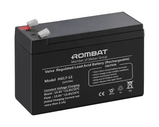 [HGL12V-7Ah F1] Rombat AGM 12V-7Ah F1 baterie stationara HGL12V-7Ah F1