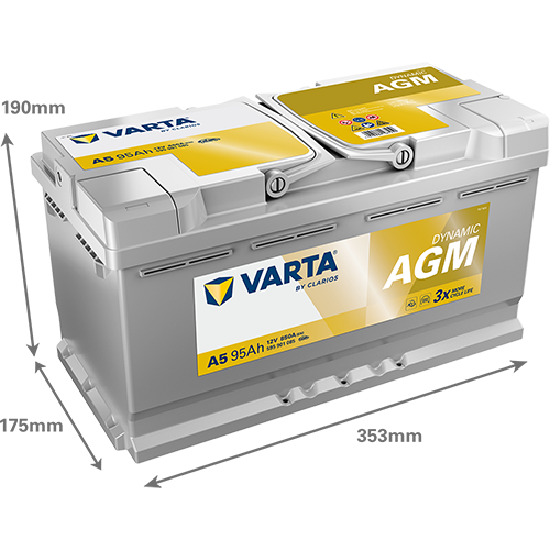 [595901085J382] 95Ah Varta AGM A5 (G14)