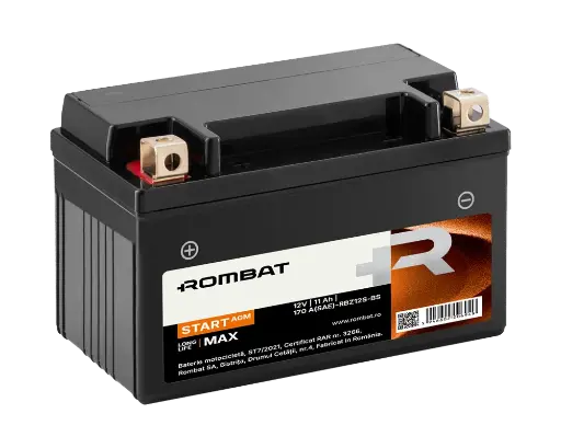 [RBZ12S-BS] Bat moto 12Vx11Ah Start AGM RBZ12S-BS