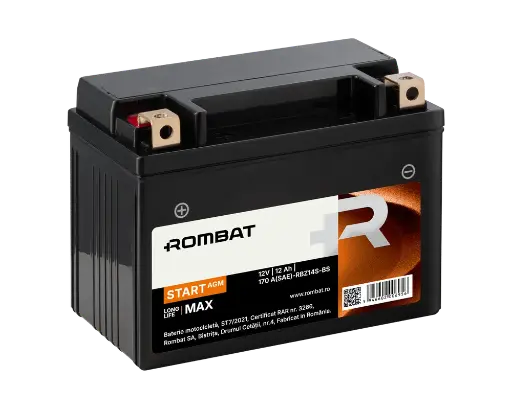 [RBZ14S-BS] Bat moto 12Vx12Ah Start AGM RBZ14S-BS