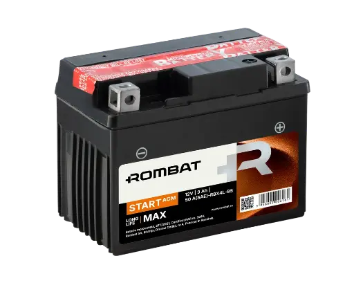 [RBX4L-BS] Bat moto 12Vx3Ah Start AGM RBX4L-BS