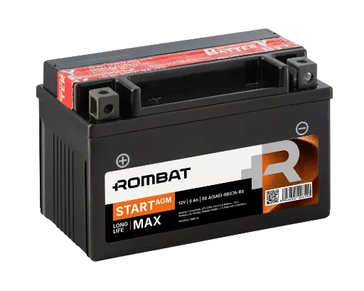 [RBX7A-BS] Bat moto 12Vx6Ah Start AGM RBX7A-BS