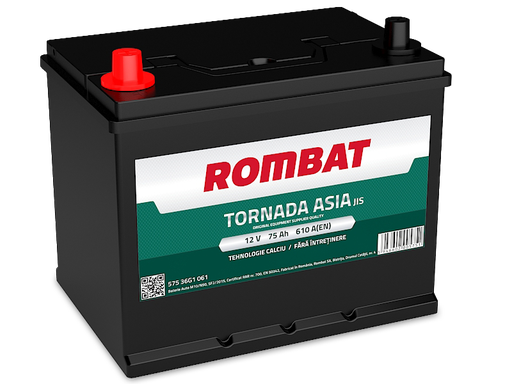 [57536G1061] Rombat Tornada Asia 75Ah SP DM